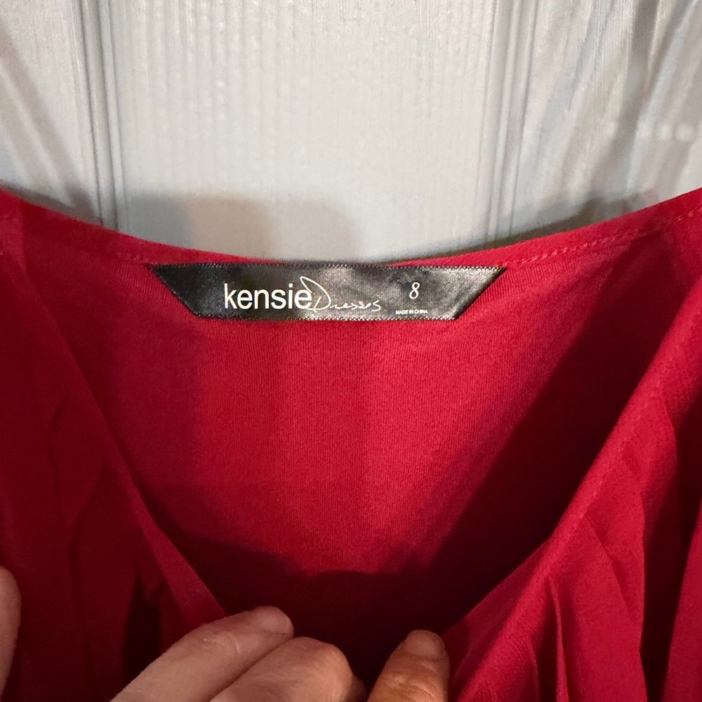 Kensie Vibrant Red Dress size 8 - Picture 5 of 7
